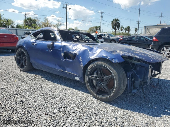 2020 Mercedes-Benz AMG GT with VIN WDDYJ7HA6LA028153, listed as a Copart auction lot 47077245 with NaN miles and Salvage Title. Bid and sale history available at carsss.com. Image 4.