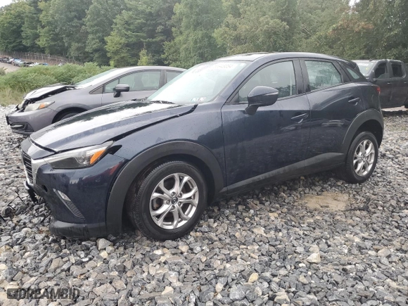 2020 Mazda CX-3 Sport with VIN JM1DKFB73L1470319, listed as a Copart auction lot 65948054 with 34,455 mi miles and Salvage Title. Bid and sale history available at carsss.com. Image 1.