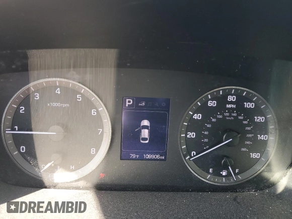 2017 Hyundai Sonata SE with VIN 5NPE24AFXHH536365, listed as a Copart auction lot 49785915 with 109,906 mi miles and Salvage Title. Bid and sale history available at carsss.com. Image 9.