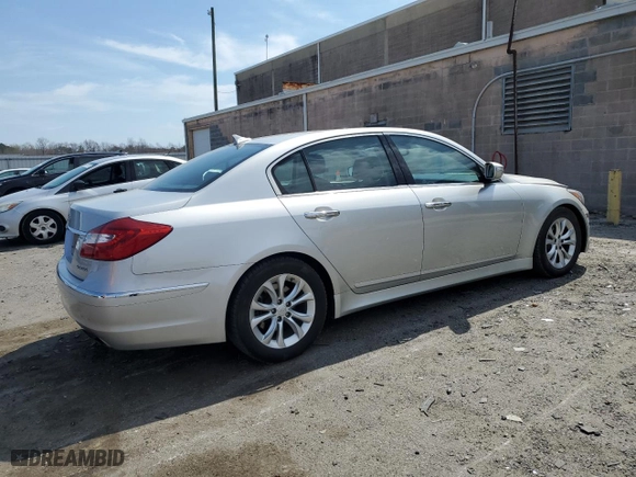 2013 Hyundai Genesis 3.8L with VIN KMHGC4DD6DU233434, listed as a Copart auction lot 50973905 with 154,877 mi miles and Salvage Title. Bid and sale history available at carsss.com. Image 3.