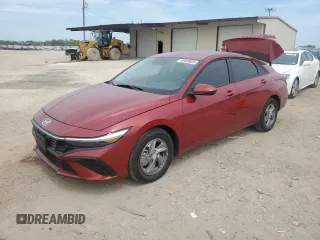 2025 Hyundai Elantra SE with VIN KMHLL4DG7SU953606, listed as a Copart auction lot 53483605 with 908 mi miles and Salvage title. Bid and sale history available at DreamBid. Image 1.