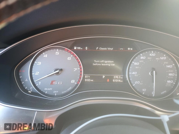 2018 Audi S6 Premium Plus z VIN WAUFFAFC2JN024432, wystawiony jako Copart lot #44384175 z przebiegiem 61 014 mil mil oraz Szkoda całkowita • Salvage title. Historia ofert i sprzedaży dostępna na DreamBid. Obrazek 9.