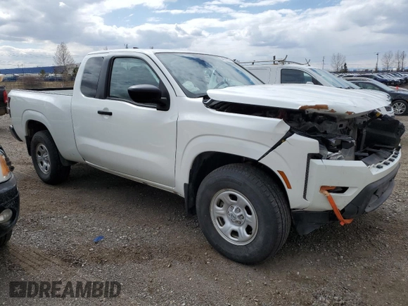 2023 Nissan Frontier S with VIN 1N6ED1CM9PN606440, listed as a Copart auction lot 54537205 with 58,103 mi miles and Salvage title. Bid and sale history available at DreamBid. Image 4.