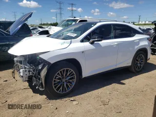 2021 Lexus RX with VIN 2T2YGMDA8MC070118, listed as a Copart auction lot 61523344 with 22,803 mi miles and Salvage Title. Bid and sale history available at carsss.com. Image 1.