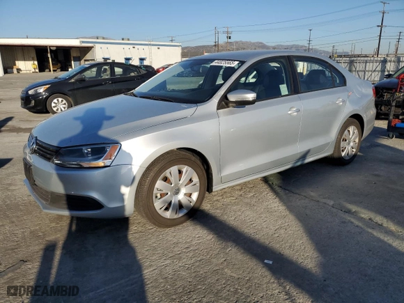 2012 Volkswagen Jetta Sedan SE PZEV with VIN 3VWDP7AJ5CM357833, listed as a Copart auction lot 44825565 with NaN miles and Salvage Title. Bid and sale history available at carsss.com. Image 1.