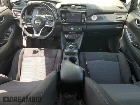 2023 Nissan LEAF SV Plus with VIN 1N4CZ1CV6PC551242, listed as a Copart auction lot 60410285 with 18,414 mi miles and Salvage title. Bid and sale history available at DreamBid. Image 8.