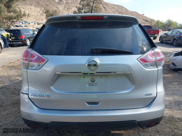 2016 Nissan Rogue S with VIN KNMAT2MVXGP687647, listed as a IAAI auction lot 41421370 with 118,721 mi miles. Bid and sale history available at carsss.com. Image 17.