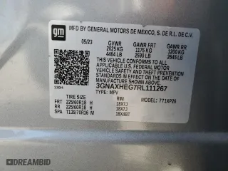2024 Chevrolet Equinox LS with VIN 3GNAXHEG7RL111267, listed as a Copart auction lot 47445385 with 31,986 mi miles and Salvage Title. Bid and sale history available at carsss.com. Image 13.