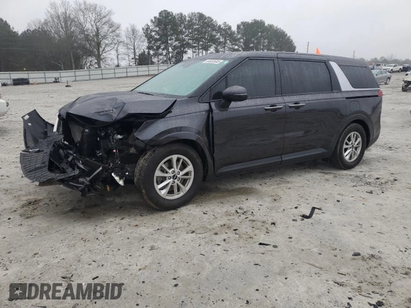 2024 Kia Carnival LX with VIN KNDNB4H35R6325775, listed as a Copart auction lot 44933695 with 20,996 mi miles and Salvage Title. Bid and sale history available at carsss.com. Image 1.