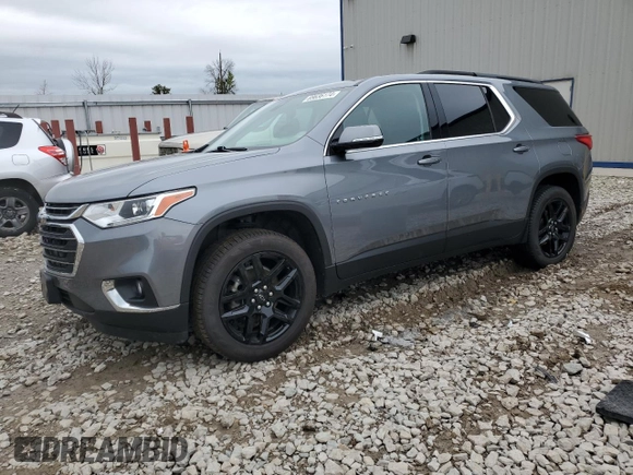 2021 Chevrolet Traverse LT Cloth with VIN 1GNEVGKW6MJ103139, listed as a Copart auction lot 69636174 with 45,818 mi miles and Salvage Title. Bid and sale history available at carsss.com. Image 1.