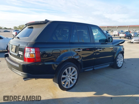 2008 Land Rover Range Rover Sport SC with VIN SALSH23408A144741, listed as a IAAI auction lot 40985850 with 110,878 mi miles. Bid and sale history available at carsss.com. Image 4.