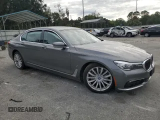 2018 BMW 7 Series 740e xDrive iPerformance with VIN WBA7J2C51JG938383, listed as a Copart auction lot 74255964 with 0 mi miles and Salvage Title. Bid and sale history available at carsss.com. Image 4.