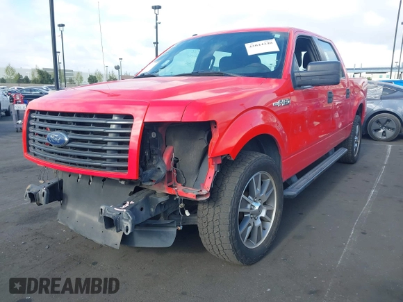 2014 Ford F-150 XL with VIN 1FTFW1CF3EKE33063, listed as a IAAI auction lot 42044240 with 254,272 mi miles. Bid and sale history available at carsss.com. Image 19.