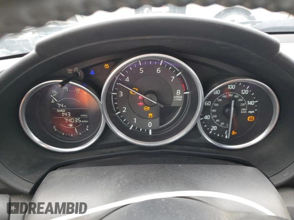 2021 Mazda MX-5 Miata Sport with VIN JM1NDAB79M0454876, listed as a Copart auction lot 82086434 with 74,035 mi miles and Salvage title. Bid and sale history available at DreamBid. Image 9.