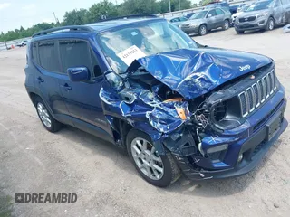 2021 Jeep Renegade Latitude with VIN ZACNJCBB8MPM36868, listed as a IAAI auction lot 42123253 with 52,760 mi miles and . Bid and sale history available at DreamBid. Image 1.