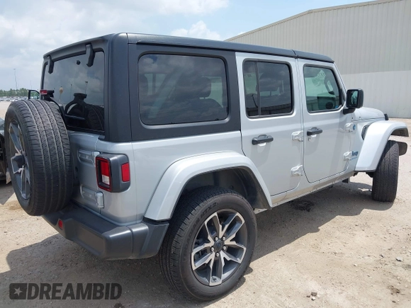 2024 Jeep Wrangler Sport S with VIN 1C4RJXN60RW208013, listed as a IAAI auction lot 42117388 with 34,407 mi miles and . Bid and sale history available at DreamBid. Image 4.