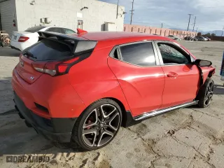 2022 Hyundai Veloster N with VIN KMHT36AH8NU013358, listed as a Copart auction lot 83589574 with 0 mi miles and Salvage Title. Bid and sale history available at carsss.com. Image 3.