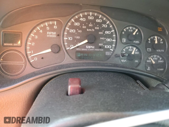 2000 Chevrolet Silverado 1500 with VIN 2GCEC19WXY1380555, listed as a Copart auction lot 41384365 with 244,927 mi miles and Clean Title. Bid and sale history available at DreamBid. Image 9.