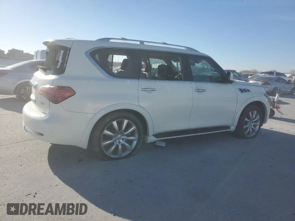2013 Infiniti QX56 with VIN JN8AZ2NF1D9550803, listed as a Copart auction lot 45905775 with Not provided miles and Salvage title. Bid and sale history available at DreamBid. Image 3.