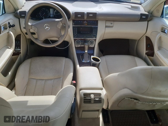 2005 Mercedes-Benz C 240 with VIN WDBRF81J45F634085, listed as a Copart auction lot 46106315 with 155,017 mi miles and Salvage Title. Bid and sale history available at DreamBid. Image 8.