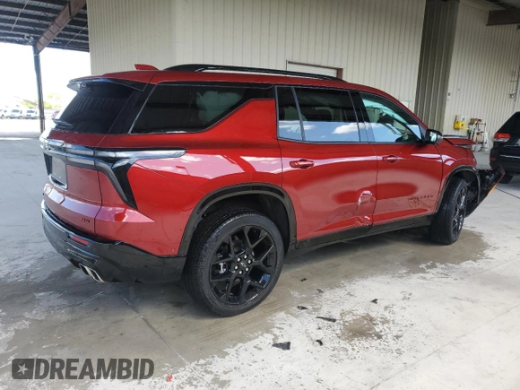2024 Chevrolet Traverse AWD RS with VIN 1GNEVLKS6RJ237498, listed as a Copart auction lot 44130205 with 0 mi miles and Salvage Title. Bid and sale history available at carsss.com. Image 3.