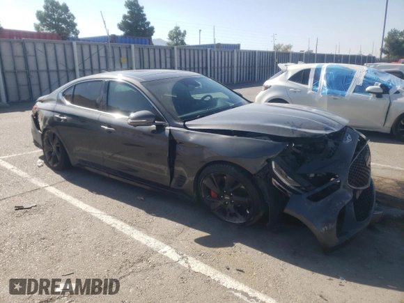 2022 Genesis G70 3.3T with VIN KMTG54TE5NU081156, listed as a Copart auction lot 66565194 with 35,127 mi miles and Salvage Title. Bid and sale history available at carsss.com. Image 4.