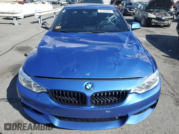 2017 BMW 4 Series 440i with VIN WBA4P1C51HK522546, listed as a Copart auction lot 47303864 with 73,996 mi miles and . Bid and sale history available at carsss.com. Image 5.