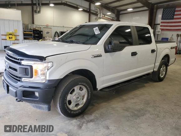 2018 Ford F-150 XL with VIN 1FTEW1E5XJFE10494, listed as a Copart auction lot 52134565 with 211,123 mi miles and Clean Title. Bid and sale history available at carsss.com. Image 1.