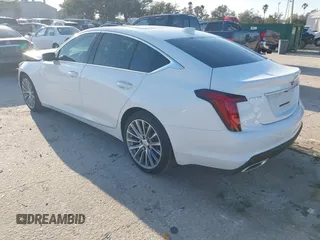 2024 Cadillac CT5 Premium Luxury with VIN 1G6DN5RK4R0130576, listed as a IAAI auction lot 41475020 with 2,201 mi miles and . Bid and sale history available at DreamBid. Image 3.