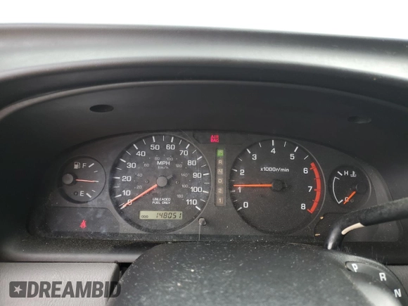 2000 Nissan Frontier XE with VIN 1N6DD26SXYC400648, listed as a Copart auction lot 58756855 with 148,051 mi miles and Salvage title. Bid and sale history available at DreamBid. Image 9.