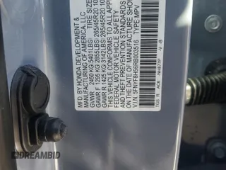 2024 Honda Passport EX-L z VIN 5FNYF8H56RB003516, wystawiony jako Copart lot #46189775 z przebiegiem 18 419 mil mil oraz Szkody całkowita. Historia ofert i sprzedaży dostępna na DreamBid. Obrazek 14.