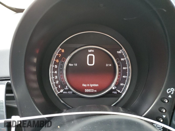 2018 FIAT 500 Pop with VIN 3C3CFFKH3JT377870, listed as a Copart auction lot 81339874 with 56,603 mi miles and Salvage Title. Bid and sale history available at carsss.com. Image 9.