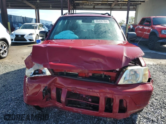 1998 Honda CR-V LX with VIN JHLRD1748WC057941, listed as a Copart auction lot 80490184 with 144,209 mi miles and Salvage Title. Bid and sale history available at carsss.com. Image 5.