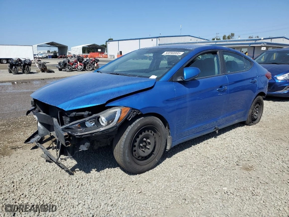 2017 Hyundai Elantra SE with VIN KMHD74LF1HU422072, listed as a Copart auction lot 50090895 with 164,987 mi miles and Salvage Title. Bid and sale history available at carsss.com. Image 1.