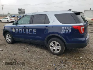 2017 Ford Police Interceptor Utility с VIN 1FM5K8AR8HGA36853, выставлен на аукционе Copart как лот 60614205 с пробегом 97 650 миль миль и Списание • Salvage title. История ставок и продаж доступна на DreamBid. Изображение 2.