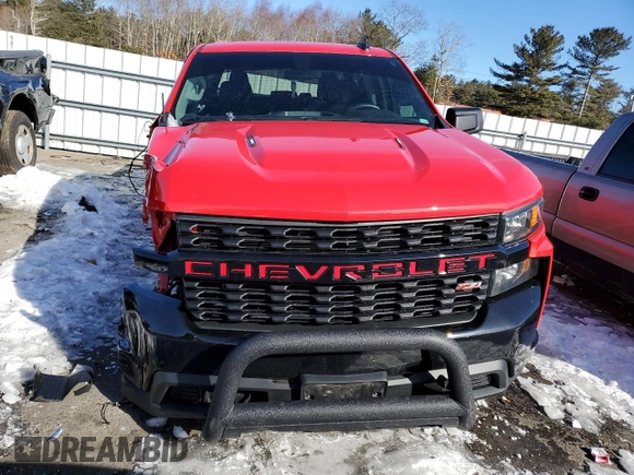 2021 Chevrolet Silverado 1500 Custom Trail Boss with VIN 1GCPYCEF6MZ187624, listed as a Copart auction lot 45992685 with 82,428 mi miles and Salvage Title. Bid and sale history available at DreamBid. Image 5.