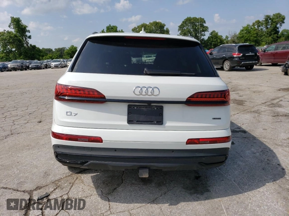 2024 Audi Q7 Premium Plus with VIN WA1LCBF71RD001839, listed as a Copart auction lot 56905244 with 8,832 mi miles and Salvage Title. Bid and sale history available at carsss.com. Image 6.