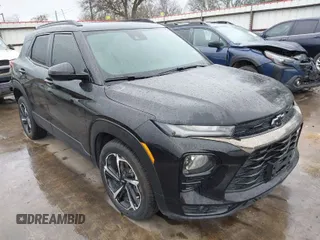 2021 Chevrolet TrailBlazer RS with VIN KL79MTSLXMB053106, listed as a IAAI auction lot 41572023 with 64,572 mi miles. Bid and sale history available at carsss.com. Image 1.