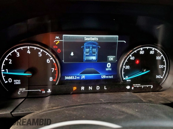 2023 Ford Maverick XL with VIN 3FTTW8F96PRA27035, listed as a Copart auction lot 89401915 with 34,683 mi miles and Salvage title. Bid and sale history available at DreamBid. Image 9.