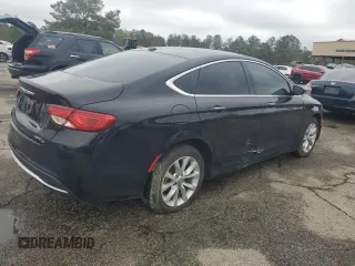 2015 Chrysler 200 C with VIN 1C3CCCCB1FN629396, listed as a Copart auction lot 49834515 with 185,227 mi miles and Clean Title. Bid and sale history available at carsss.com. Image 3.