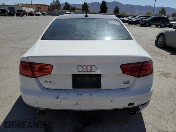 2012 Audi A8 L with VIN WAURVAFD2CN005083, listed as a Copart auction lot 55536025 with 172,865 mi miles and Clean Title. Bid and sale history available at carsss.com. Image 6.