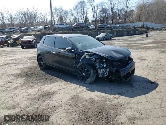 2012 Volkswagen Golf TDI w/Tech Pkg with VIN WVWMM7AJ1CW346839, listed as a Copart auction lot 48751445 with Not provided miles and Salvage title. Bid and sale history available at DreamBid. Image 10.