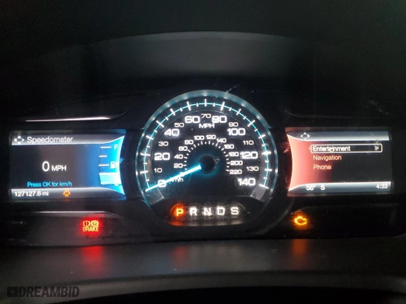 2017 Ford Flex Limited with VIN 2FMGK5D82HBA07186, listed as a Copart auction lot 80658544 with 127,127 mi miles and Salvage Title. Bid and sale history available at carsss.com. Image 9.