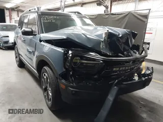 2024 Ford Bronco Sport Outer Banks with VIN 3FMCR9C63RRF38840, listed as a IAAI auction lot 42189755 with 1,167 mi miles and . Bid and sale history available at DreamBid. Image 1.