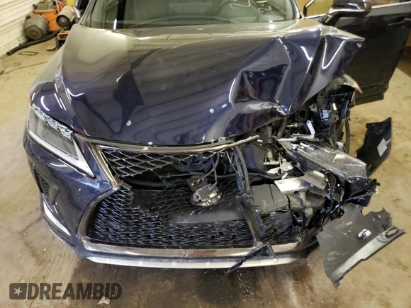 2021 Lexus RX with VIN 2T2YGMDA4MC072030, listed as a Copart auction lot 44034824 with 43,791 mi miles. Bid and sale history available at carsss.com. Image 11.
