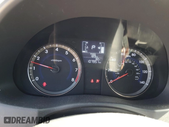 2015 Hyundai Accent GLS with VIN KMHCT4AE8FU911244, listed as a Copart auction lot 49789515 with 107,951 mi miles and Salvage Title. Bid and sale history available at DreamBid. Image 9.