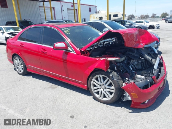2009 Mercedes-Benz C 300 Sport with VIN WDDGF81X99R068707, listed as a IAAI auction lot 42338074 with 106,559 mi miles and . Bid and sale history available at DreamBid. Image 1.