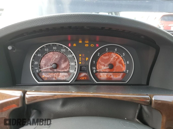 2003 BMW 7 Series 745Li with VIN WBAGN63403DR10940, listed as a Copart auction lot 54620465 with 184,535 mi miles and Salvage Title. Bid and sale history available at carsss.com. Image 9.