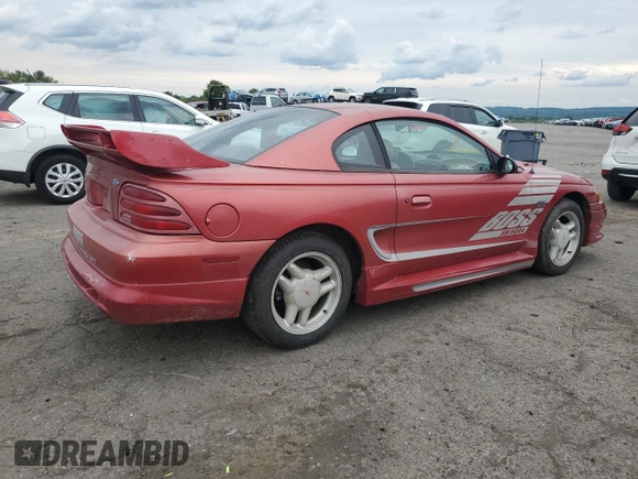 1995 Ford Mustang GT with VIN 1FALP42T2SF256900, listed as a Copart auction lot 58354735 with 156,099 mi miles and Salvage title. Bid and sale history available at DreamBid. Image 3.