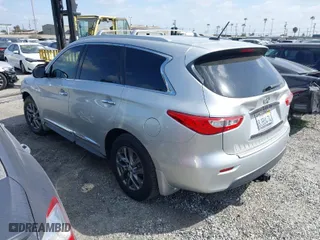 2015 Infiniti QX60 with VIN 5N1AL0MN1FC543104, listed as a IAAI auction lot 41870709 with 77,361 mi miles. Bid and sale history available at carsss.com. Image 3.